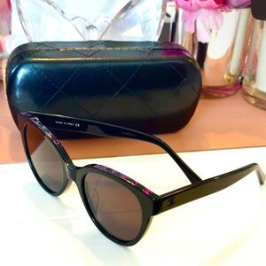 Authentic Chanel cat eye sunglasses